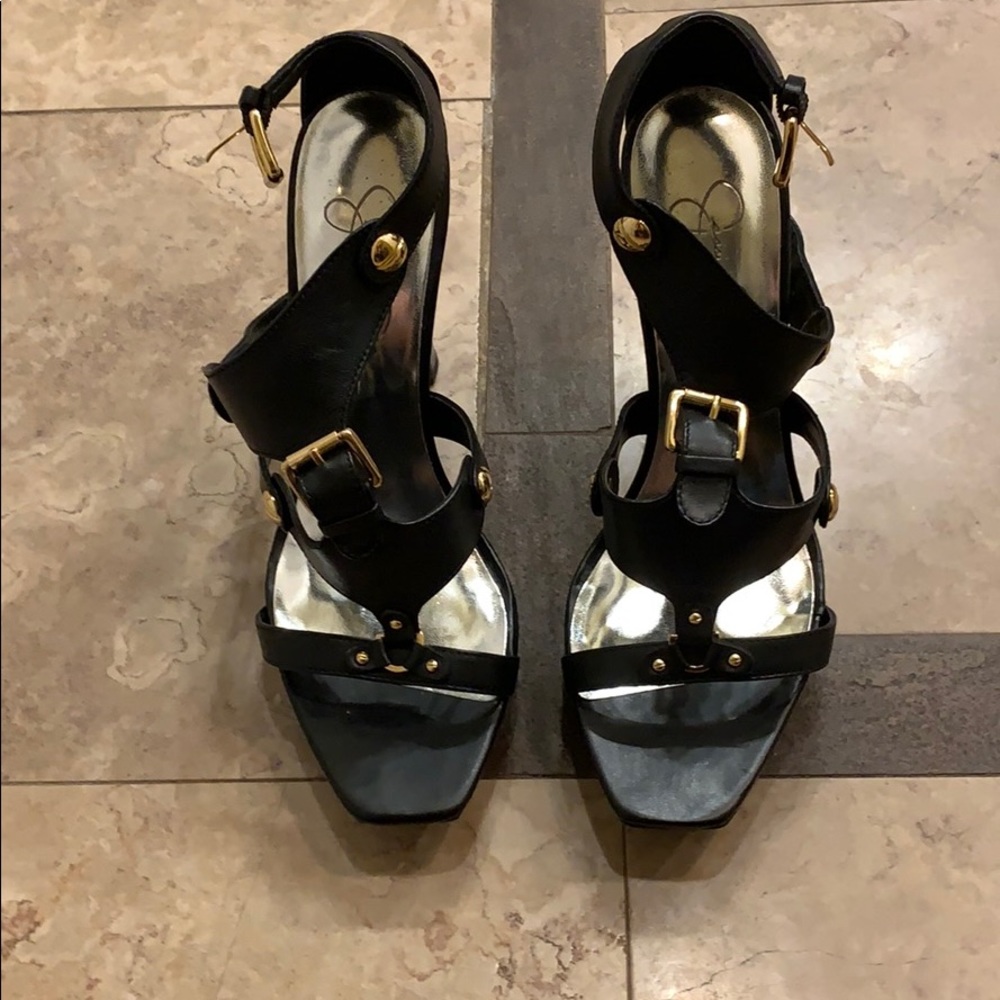 High heeled sandals